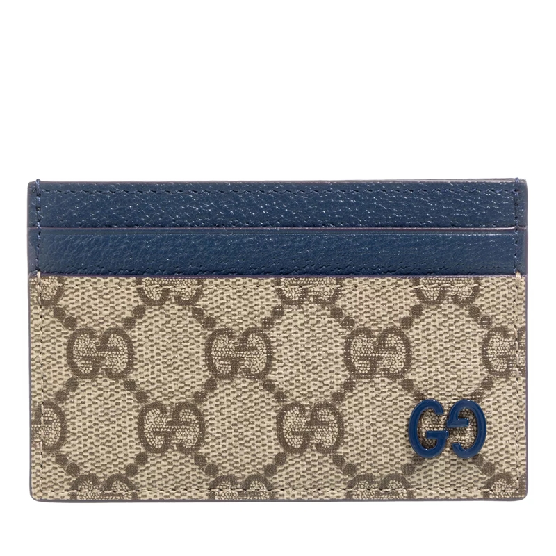 Gucci Kartenhalter GG Detail Cardholder Beige / Blue