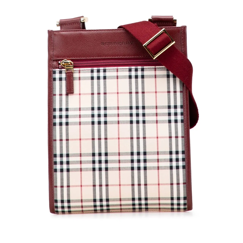 Burberry Sac à bandoulière House Check Canvas Crossbody braun
