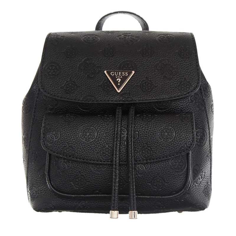 Guess Rucksack Cresidia Top Zip Shoulder Bag Black