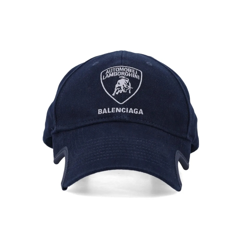 Balenciaga Hoed Al Logo Embroidered Cap Black