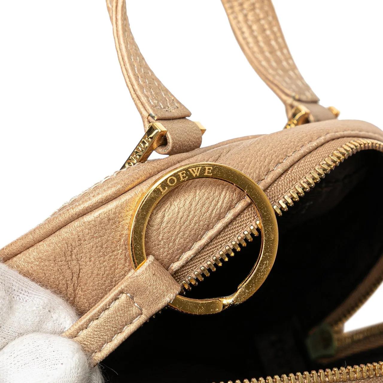 Thumbnail - Loewe Hobo Bags - Micro Metallic Leather Amazona Satchel - Gr. unisize - in Gold - für Damen
