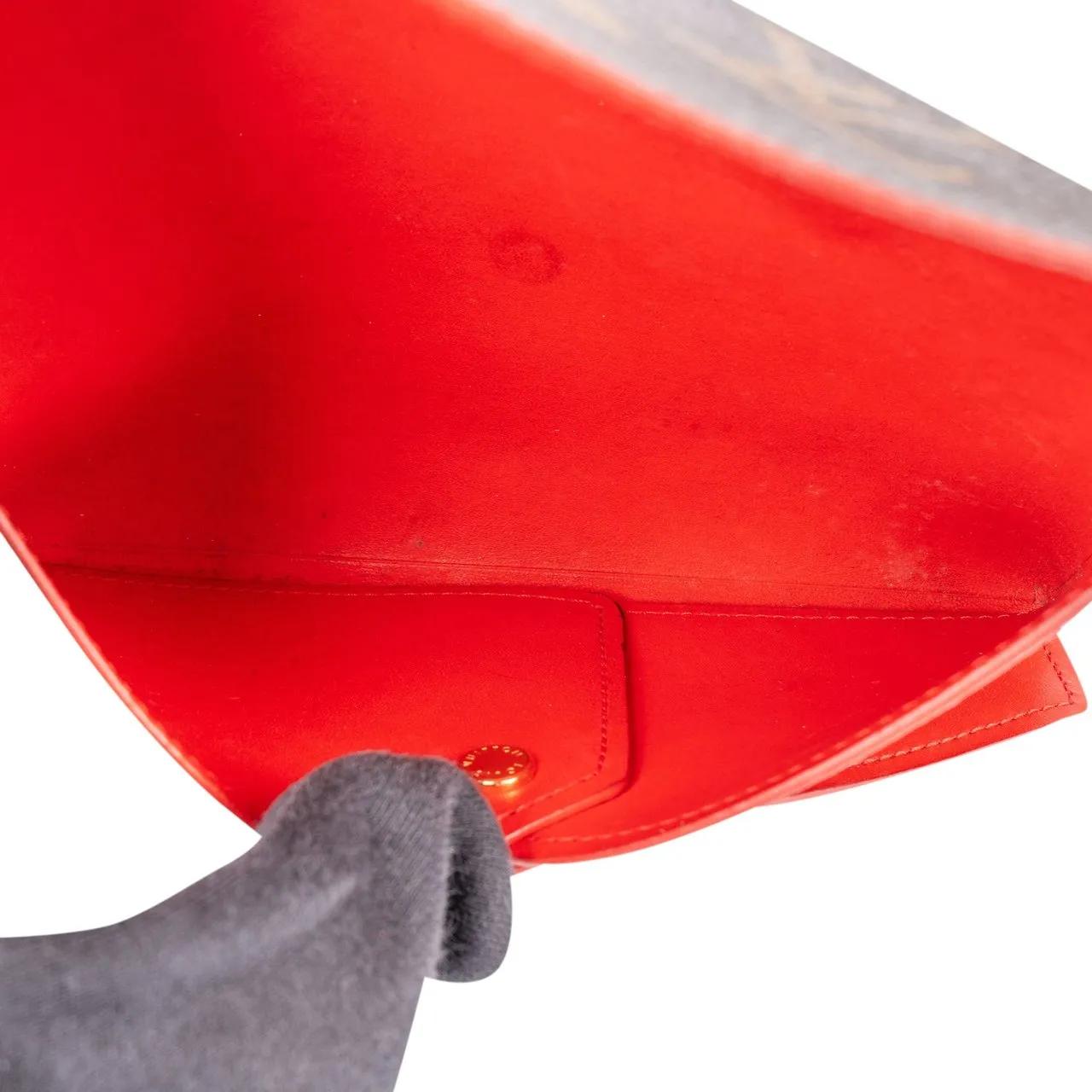 Thumbnail - Louis Vuitton Portemonnaie - Louis Vuitton Canvas Monogram Pochette Kirigami Et - Gr. unisize - in Braun - für Damen