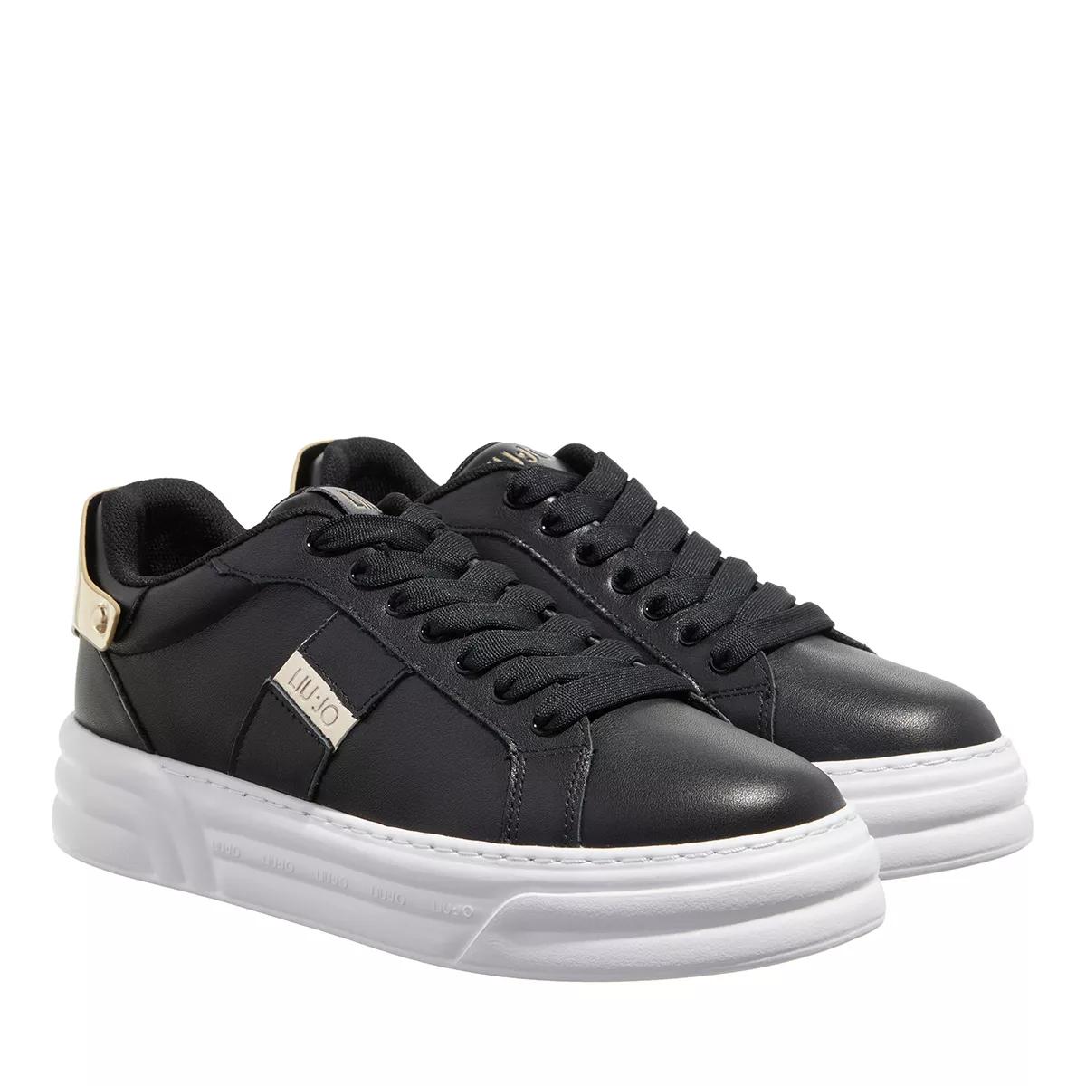 Cleo Sneakers Black Light Gold Low Top Sneaker