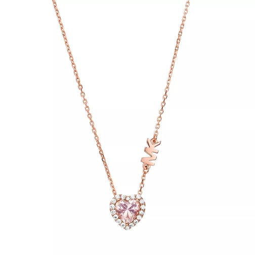 Michael Kors 14K Rose Gold-Plated Heart Necklace Rose Gold Short Necklace