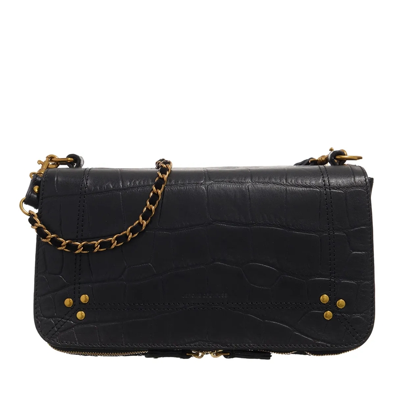 Jerome Dreyfuss Crossbody Bag Bobi Imprime Croco Noir