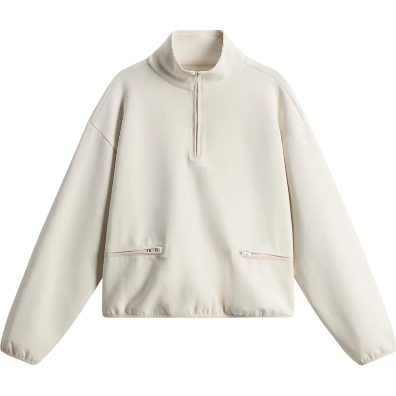 Woolrich Sweat-shirt Sweaters Milky Cream weiß