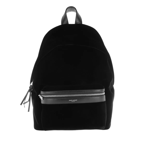 Saint Laurent City Backpack Velvet Black Ryggsäck