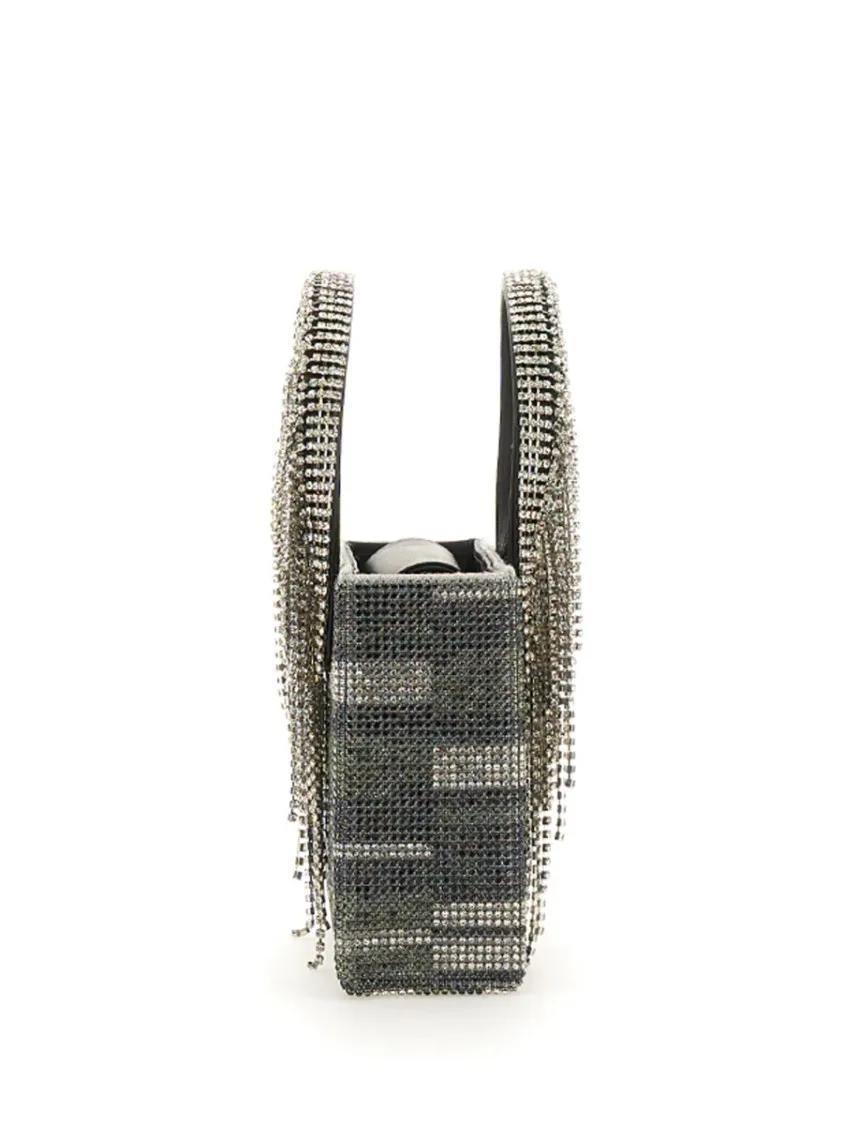 Kara Hobo bags Structured Bag Embellished With Cascading Crystals in meerkleurig