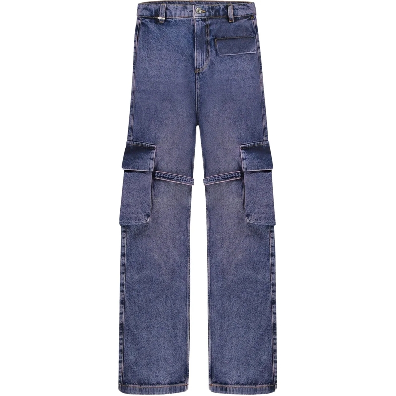 Flâneur Pantalons décontractés Phone Pocket Cargo Pants | Violet Wash lila