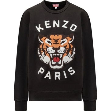 Kenzo Felpa con Logo Tiger schwarz Sweat-shirt