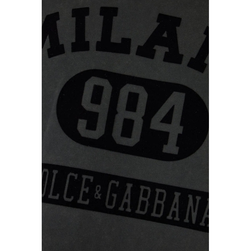 Dolce&Gabbana T-shirt Dolce&gabbana Charcoal cotton t-shirt schwarz(Image 3)
