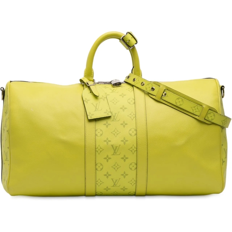 Louis Vuitton Weekender Taigarama Keepall Bandouliere 50 gelb