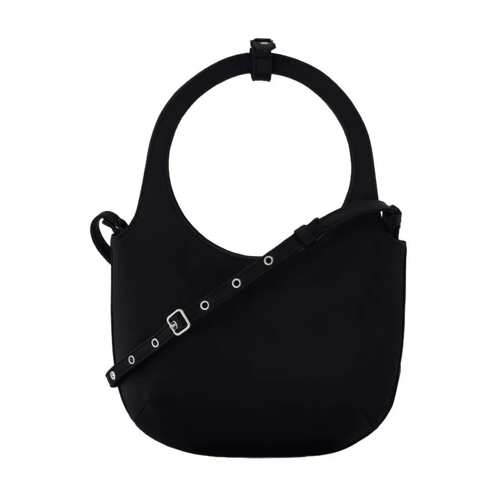 Courrèges Hobo bags Holy Shoulder Bag Satin Black in zwart