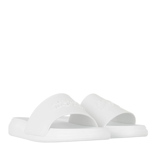 Alexander McQueen Slide Sandals White Claquette
