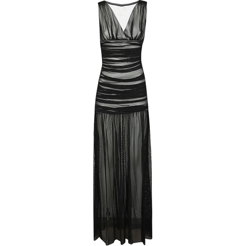 Norma Kamali Robes midi Tara Pickleball Dress Black schwarz