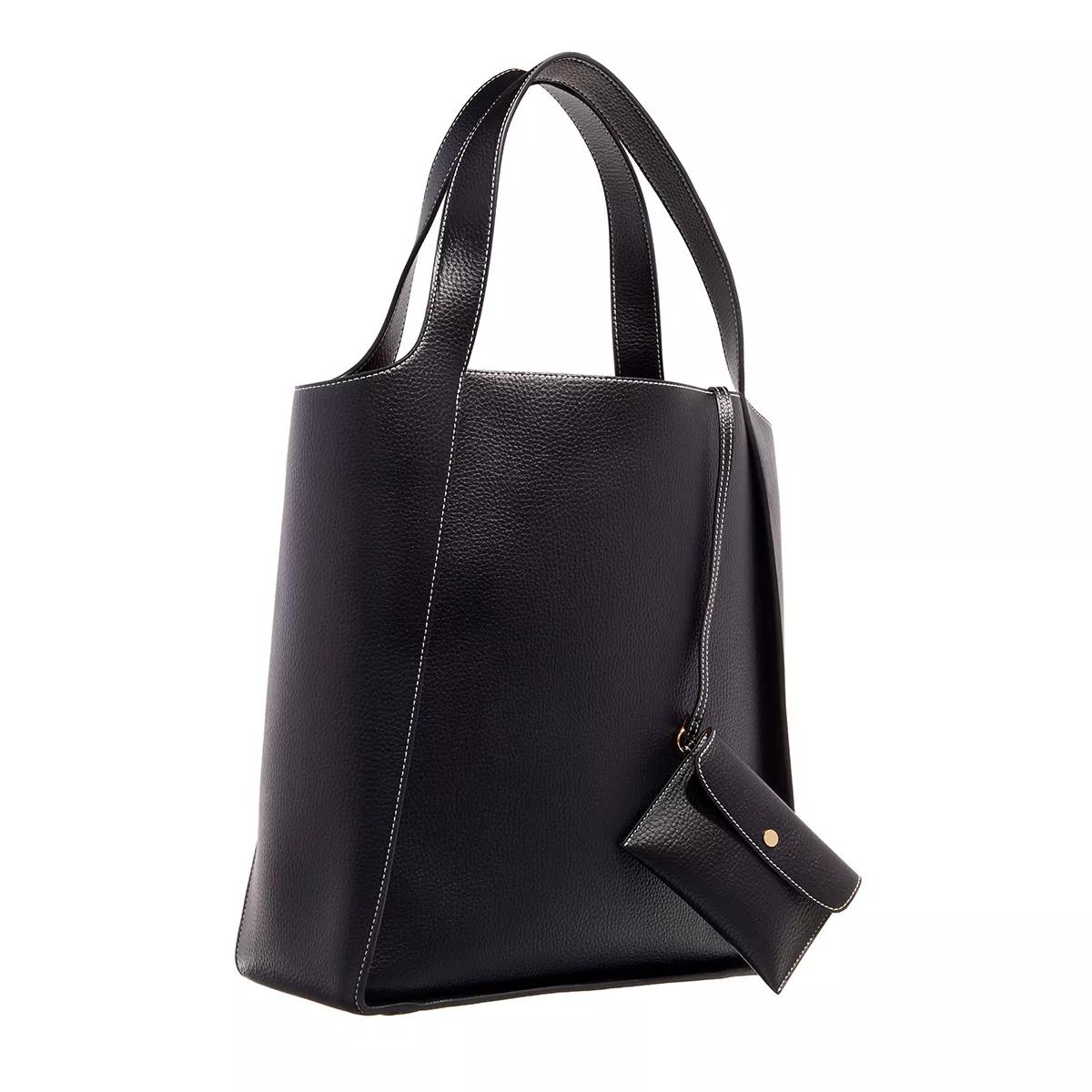 Stella Mccartney Shoppers & Totes Tote Embossed Grainy Mat in zwart