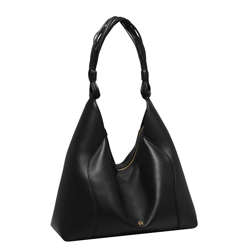 AIGNER Crossbody Bag Tasche Giara aus Leder schwarz(Image 2)