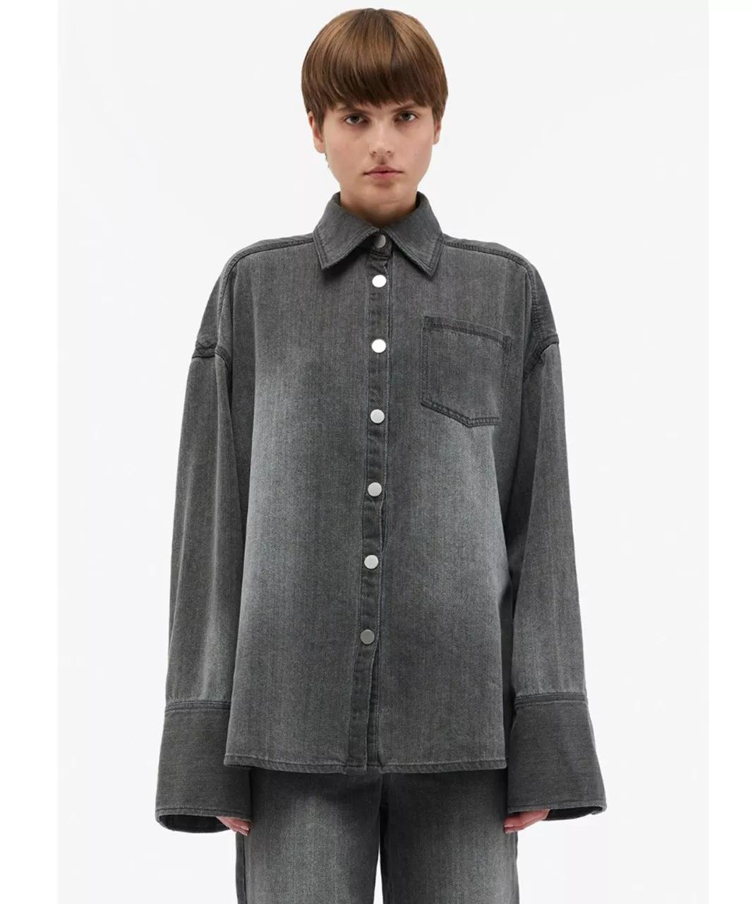 Thumbnail - Remain - REMAIN Oversized Denimhemd - Größe 38 - multi