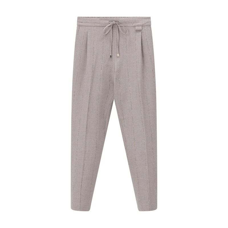 Fabiana Filippi Stoffhose Stoffhose aus Wolle grau