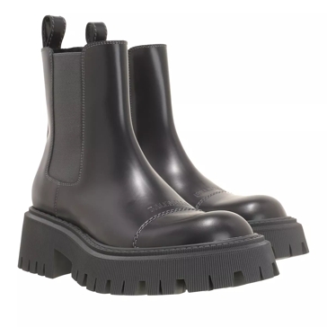 Balenciaga Tractor Booties Calfskin Grey Chelsea Boot