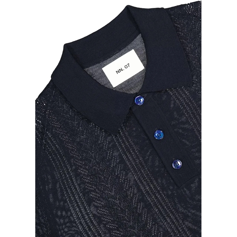 NN. 07 Poloshirt No Nationality Thor Ss Polos Donkerblauw Thor Ss 6 blau(Image 7)