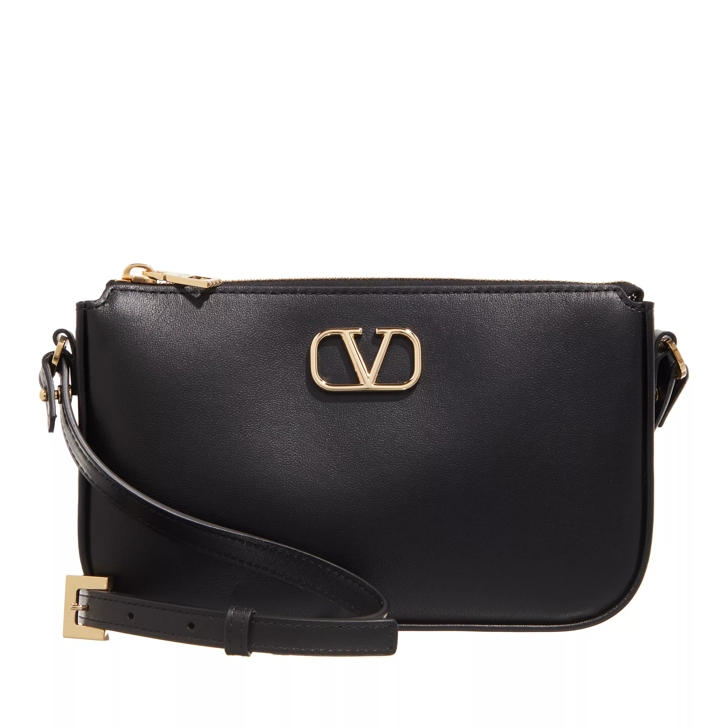 Valentino Garavani Pouch Vlogo Signature Black Crossbody Bag