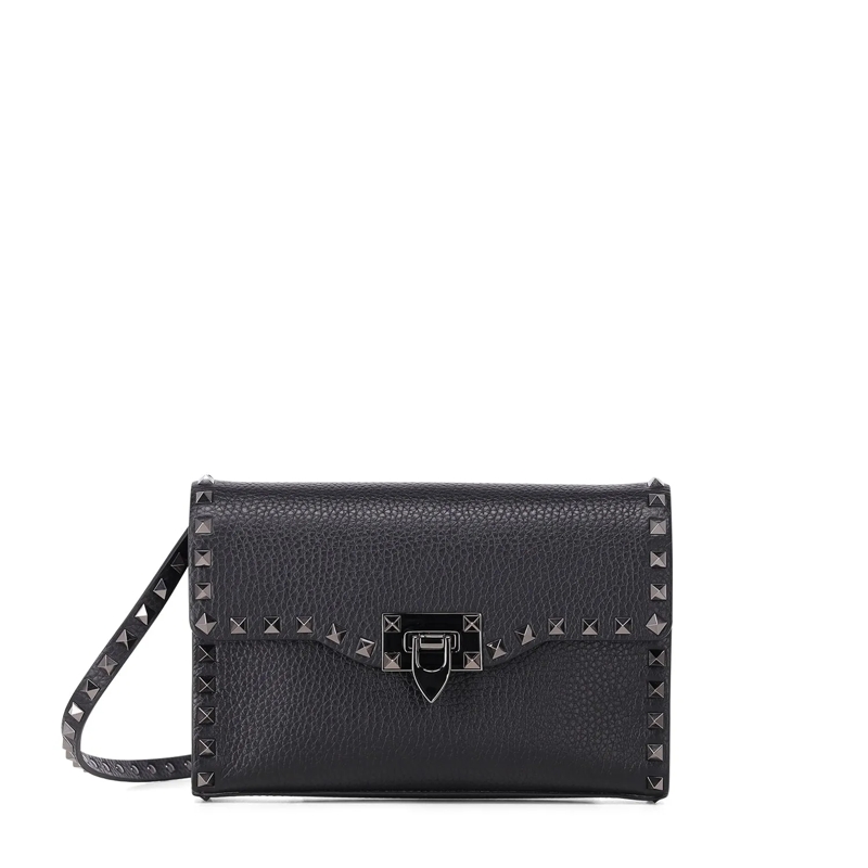 Valentino Garavani Crossbody Bag Tasche aus Leder schwarz