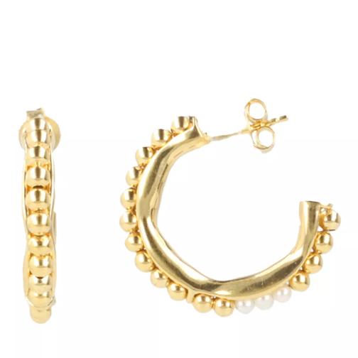 LOTT.gioielli CL Creole Vintage Beads and Pearls  Gold / Pearl Orecchini a cerchio