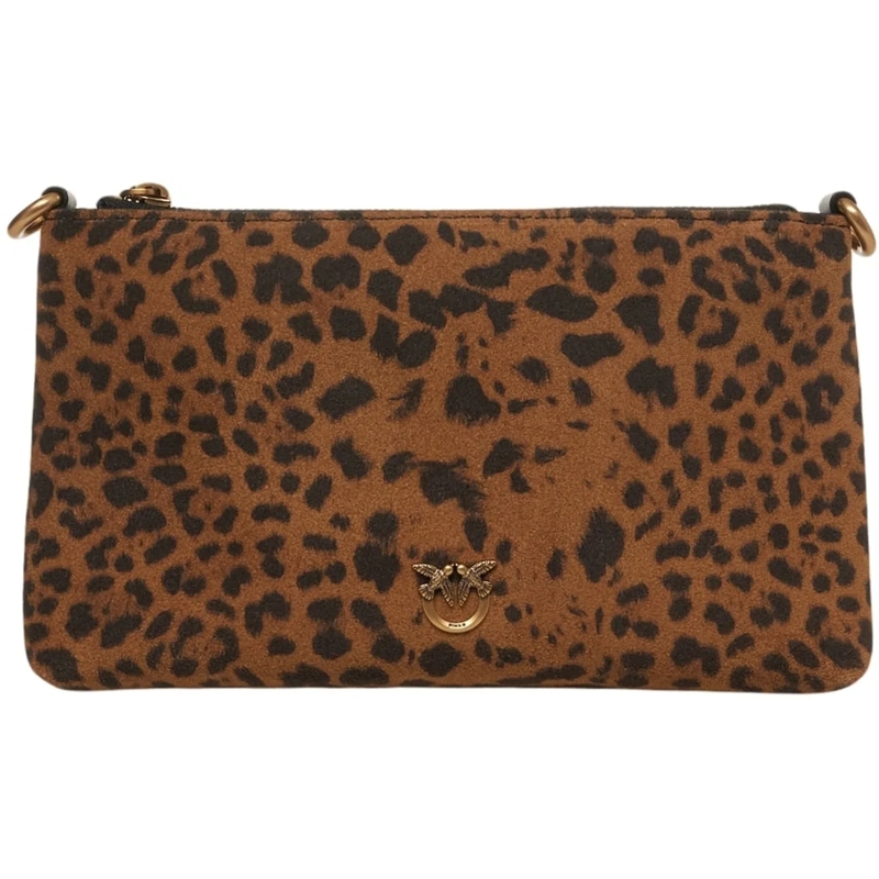 Pinko Fourre-tout Bag with animal print braun