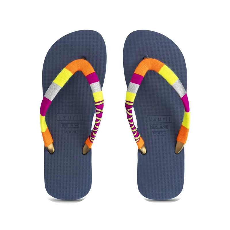 UZURII Flip Flops flip flop Indiana Bronze marineblau