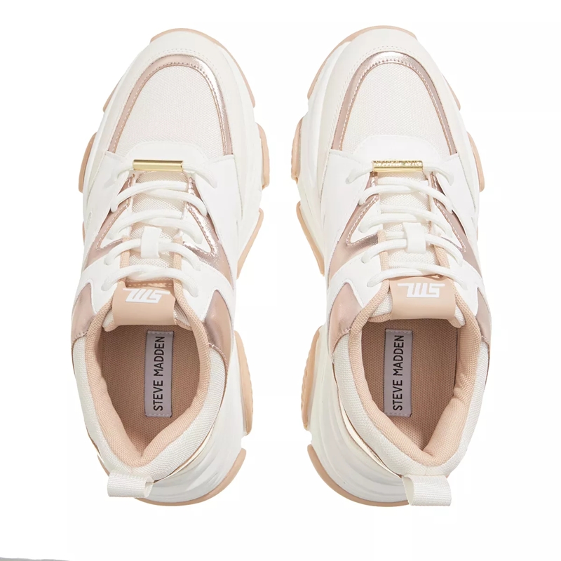 Steve Madden Low-Top-Sneaker Progressive Cream Rose Gold(Image 4)
