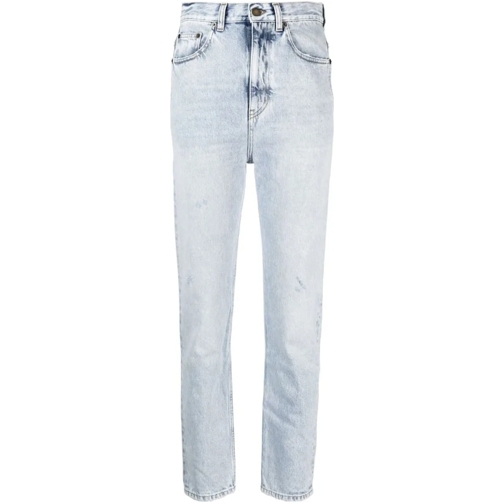 Saint Laurent Jeans mit geradem Bein Saint Laurent 80'S Cropped Jeans blau