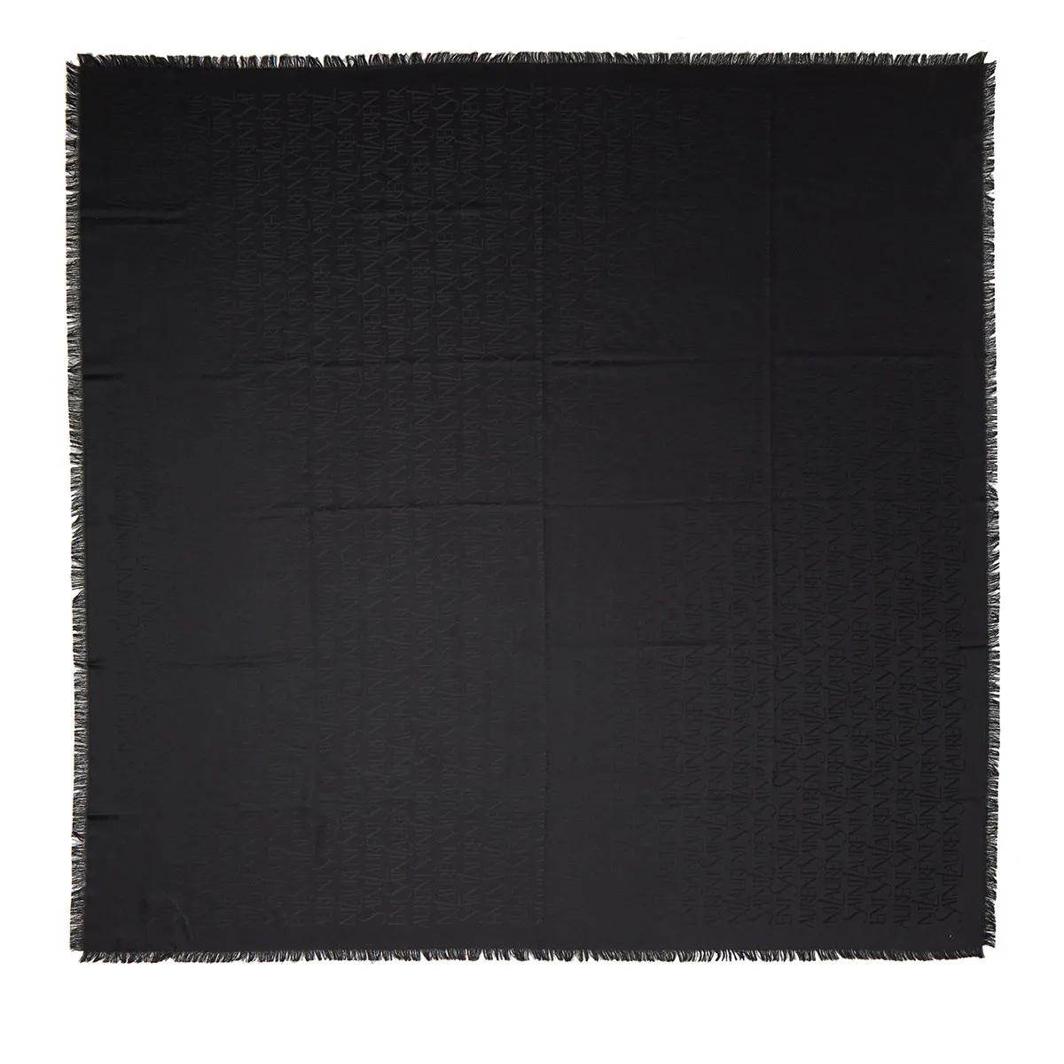 Saint Laurent Tücher & Schals - Large Square Scarf - Gr. unisize - in Schwarz - für Damen