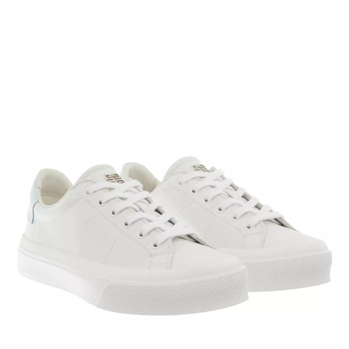 Givenchy Sneakers Two Tone Leather White/Aqua Low-Top Sneaker