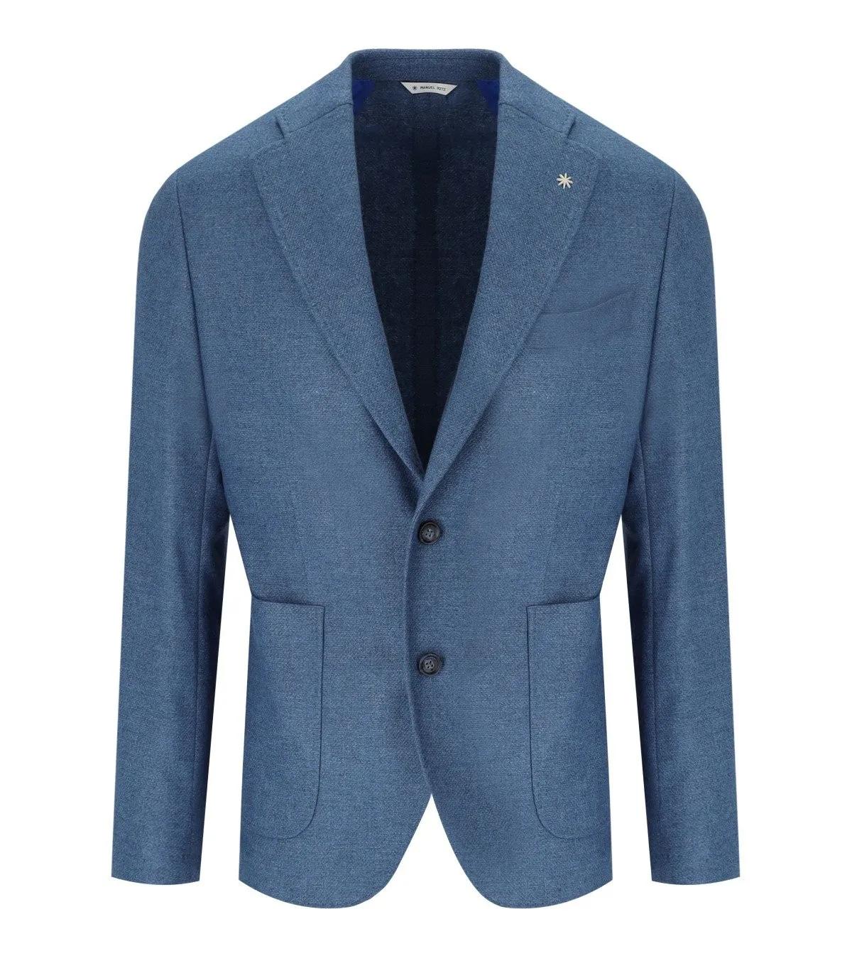 Thumbnail - Manuel Ritz - Carta Da Zucchero Single-Breasted Jacket - Größe XXL - blau