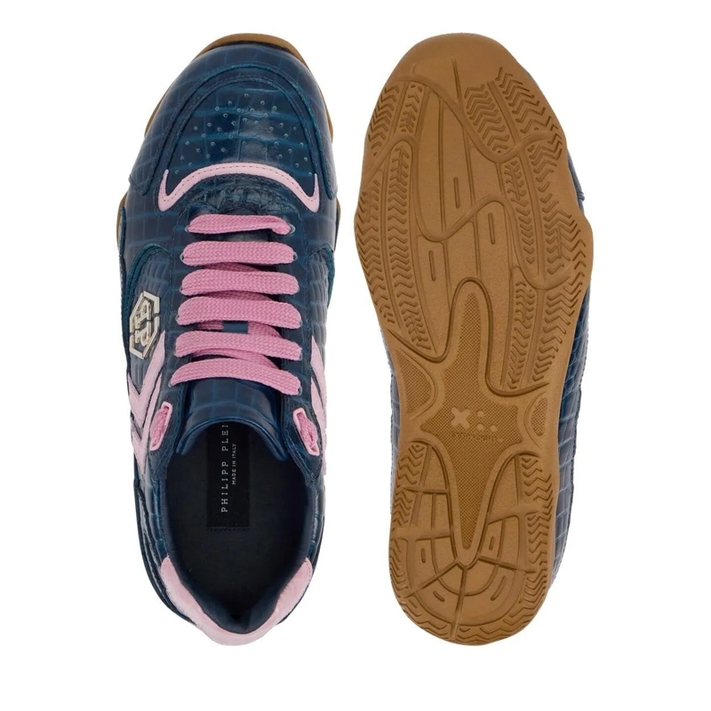Philipp Plein Low-Top-Sneaker Elegante Einzigartigkeit für Ihre Freizeit mit die dunkel-blau(Image 5)