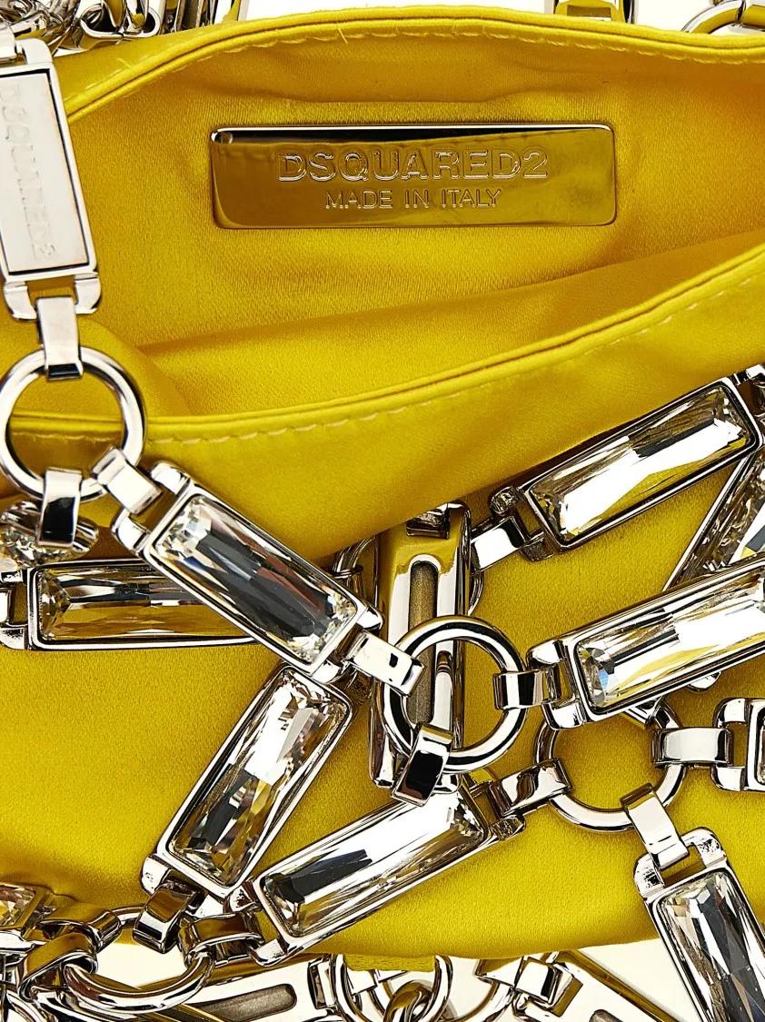 Dsquared2 Hobo bags 'Cage' Handbag in geel
