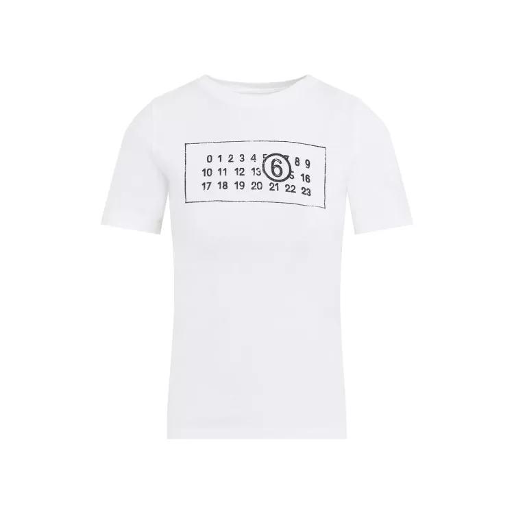 MM6 Maison Margiela - White Cotton T-Shirt - Größe S - white