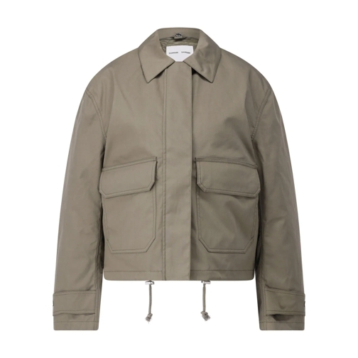 Samsøe Samsøe Veste de transition Jacke mit Steppeinsatz Grün