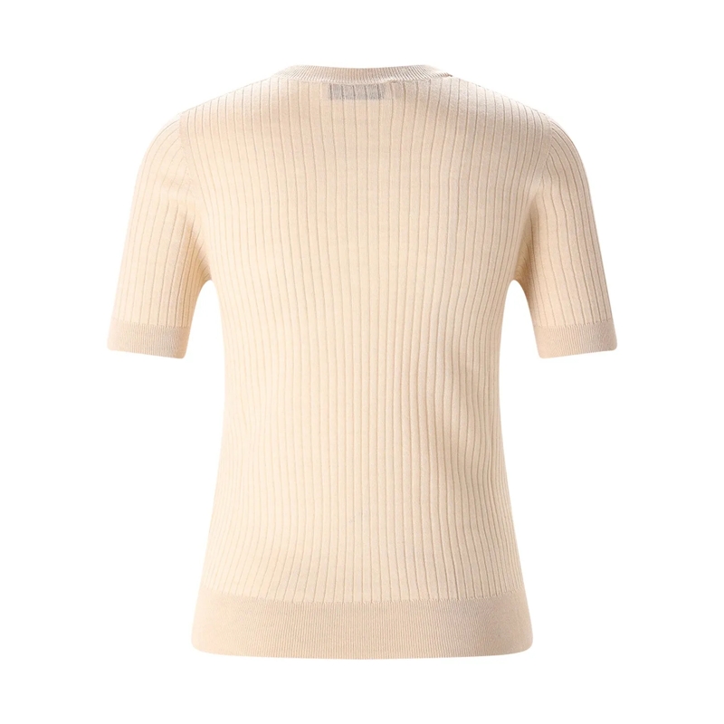 Lacoste T-shirt Geripptes T-Shirt beige(Image 2)
