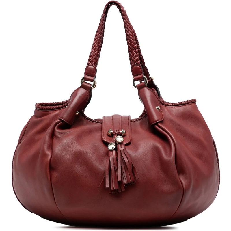 Gucci Schultertasche Leather Marrakech Hobo Bag rot