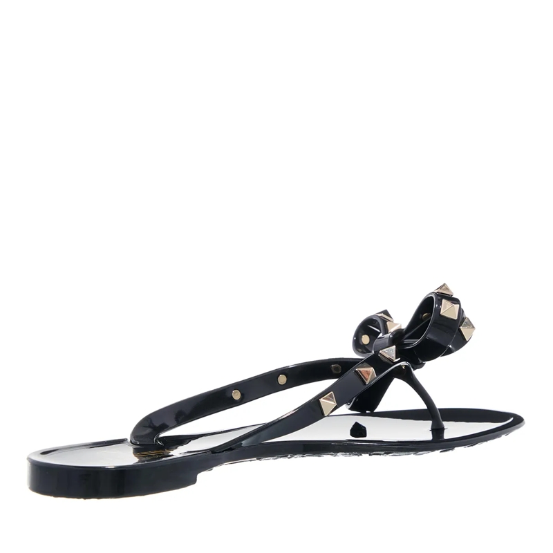 Valentino Garavani Sandalen 'Rockstud' Flip-Flop Sandals – Black Black(Image 9)