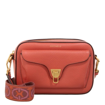 コクシネル coccinelle 本革レッドバックパック