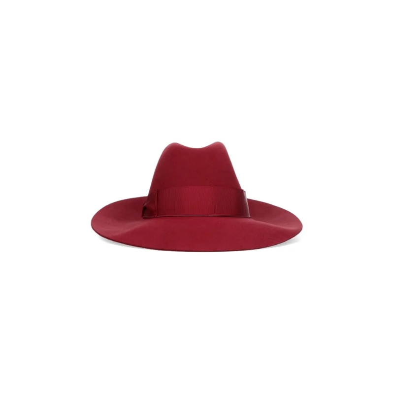 Borsalino Hut Monica Felt Hat – Red Red