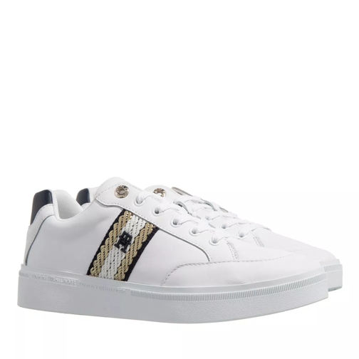 Tommy Hilfiger Court Sneaker With Webbing White lage-top sneaker