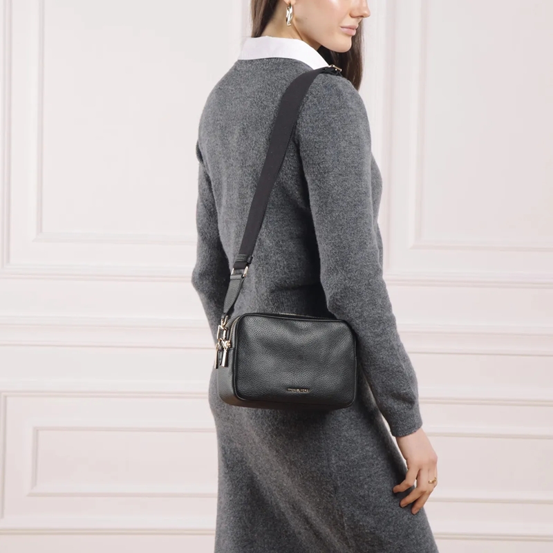 MICHAEL Michael Kors Camera Bag Md Dblzp Chn Camera Xbody Black(Image 2)