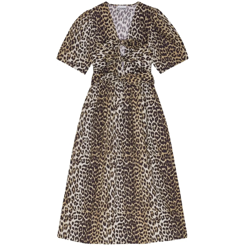 GANNI Maxikleid Dresses Brown braun