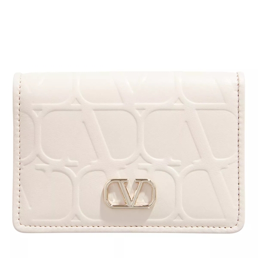 Valentino Garavani Continental Wallet Light Ivory Card Case