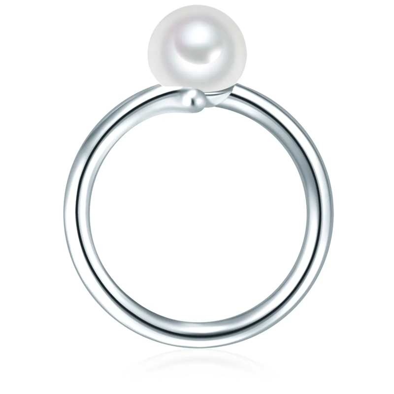 Valero Pearls Ring Sterling Silber Ring Süßwasser-Zuchtperle silber(Image 3)