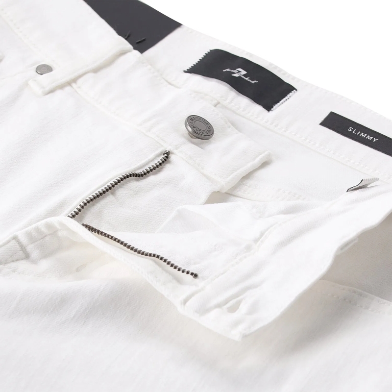 Seven for all Mankind Jeans Slim-Fit Hose aus Baumwoll-Mix weiß(Image 3)